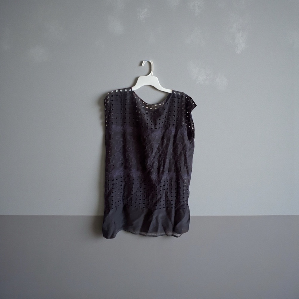 Johnny Was Black Eyelet Blouse